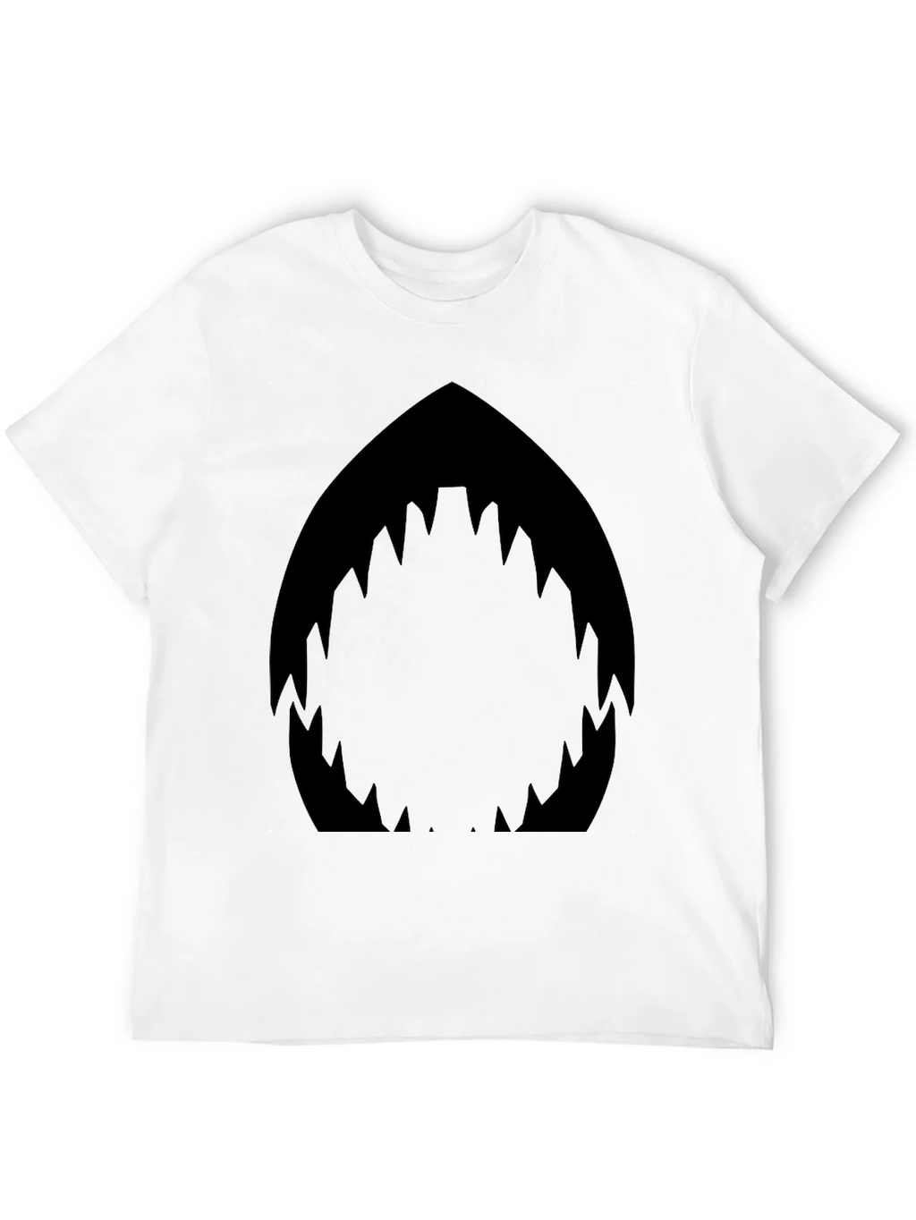 Shark Mouth Graphic Black T-Shirt - Mens Fashion