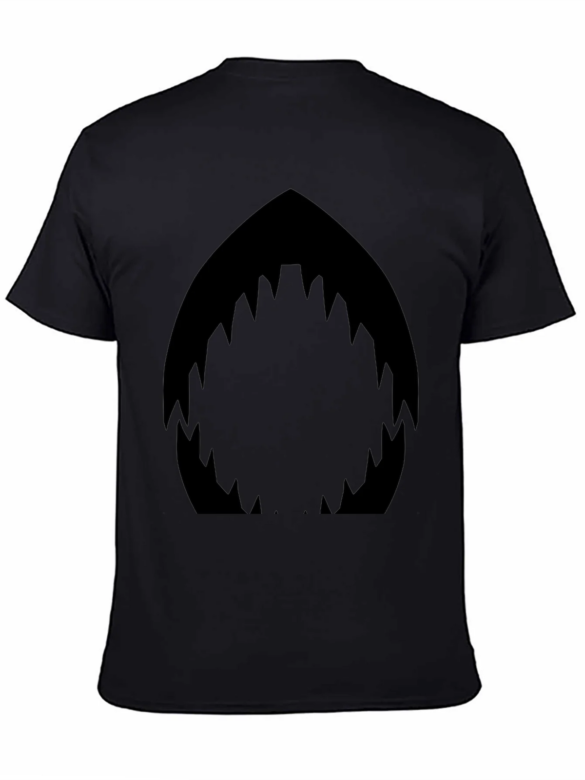 Shark Mouth Graphic Black T-Shirt - Mens Fashion