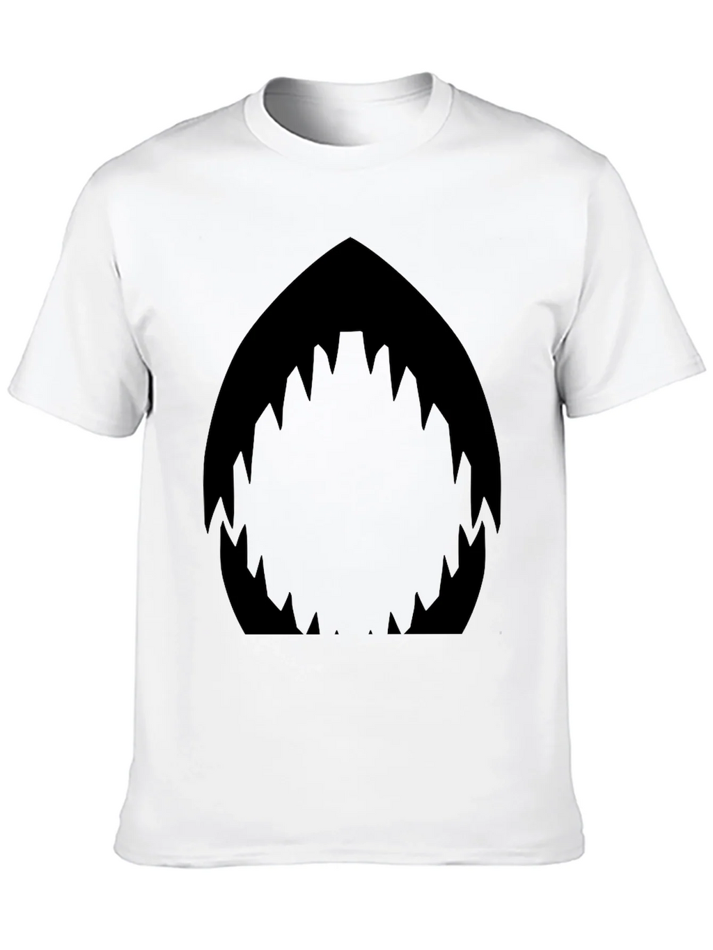 Shark Mouth Graphic Black T-Shirt - Mens Fashion