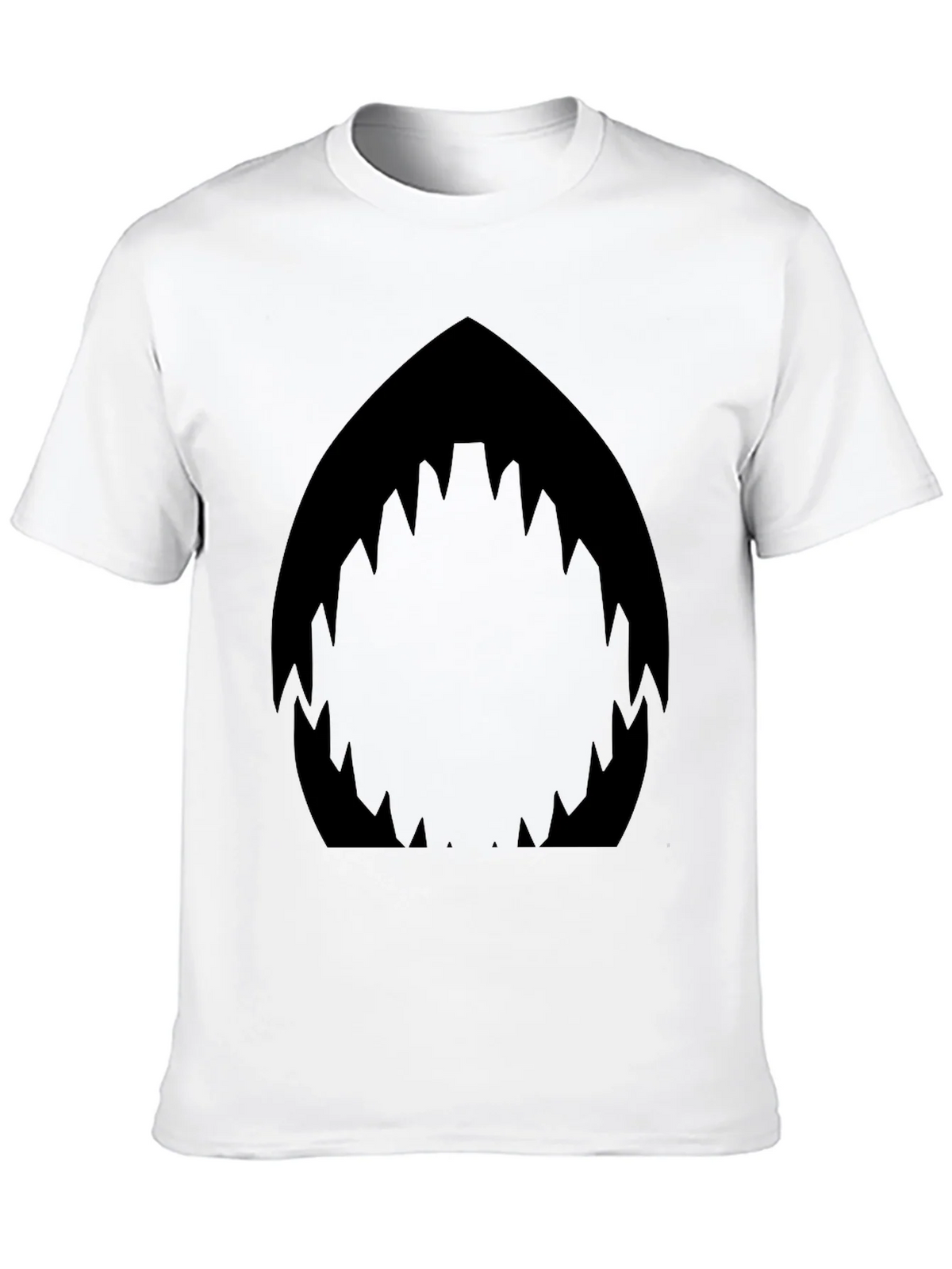 Shark Mouth Graphic Black T-Shirt - Mens Fashion