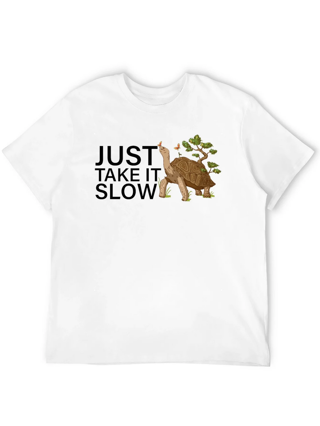 Just Take It Slow Black Turtle T-Shirt