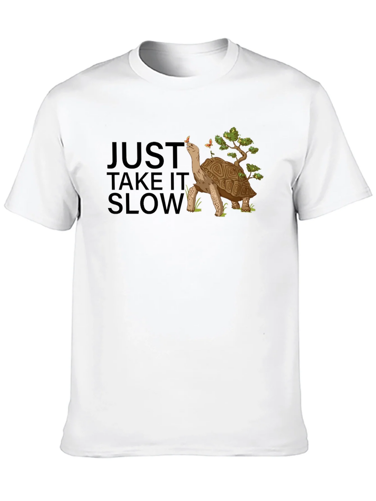 Just Take It Slow Black Turtle T-Shirt