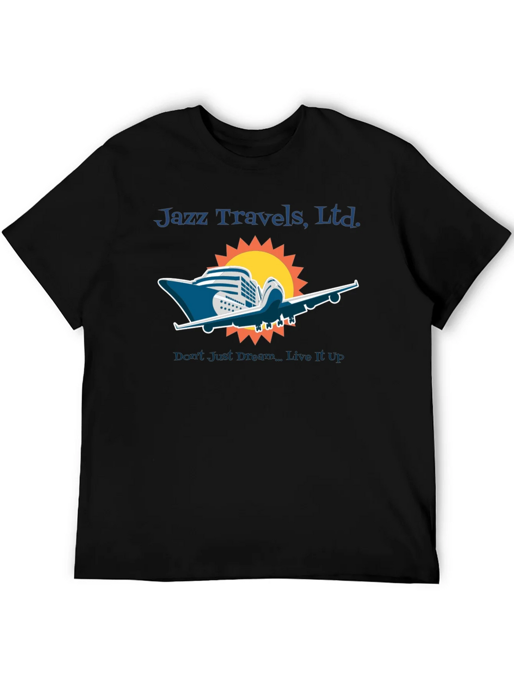 Jazz Travels Tee: Cruise & Fly Adventure
