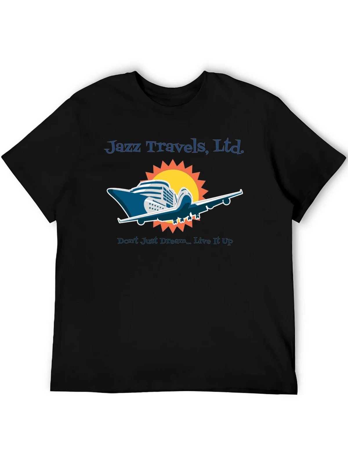 Jazz Travels Tee: Cruise & Fly Adventure
