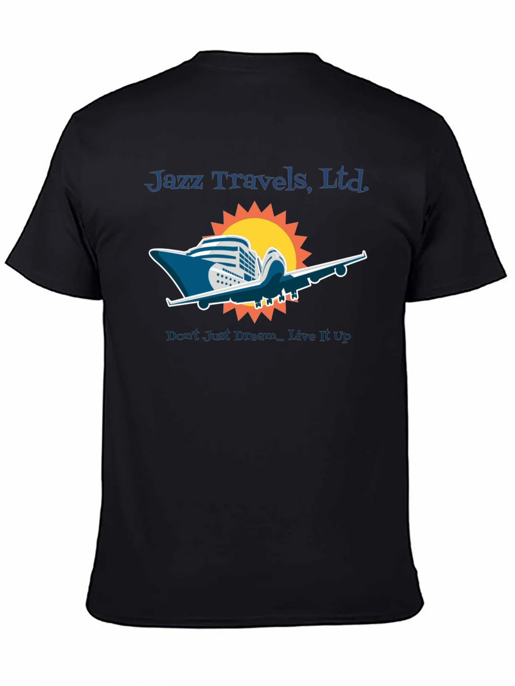 Jazz Travels Tee: Cruise & Fly Adventure