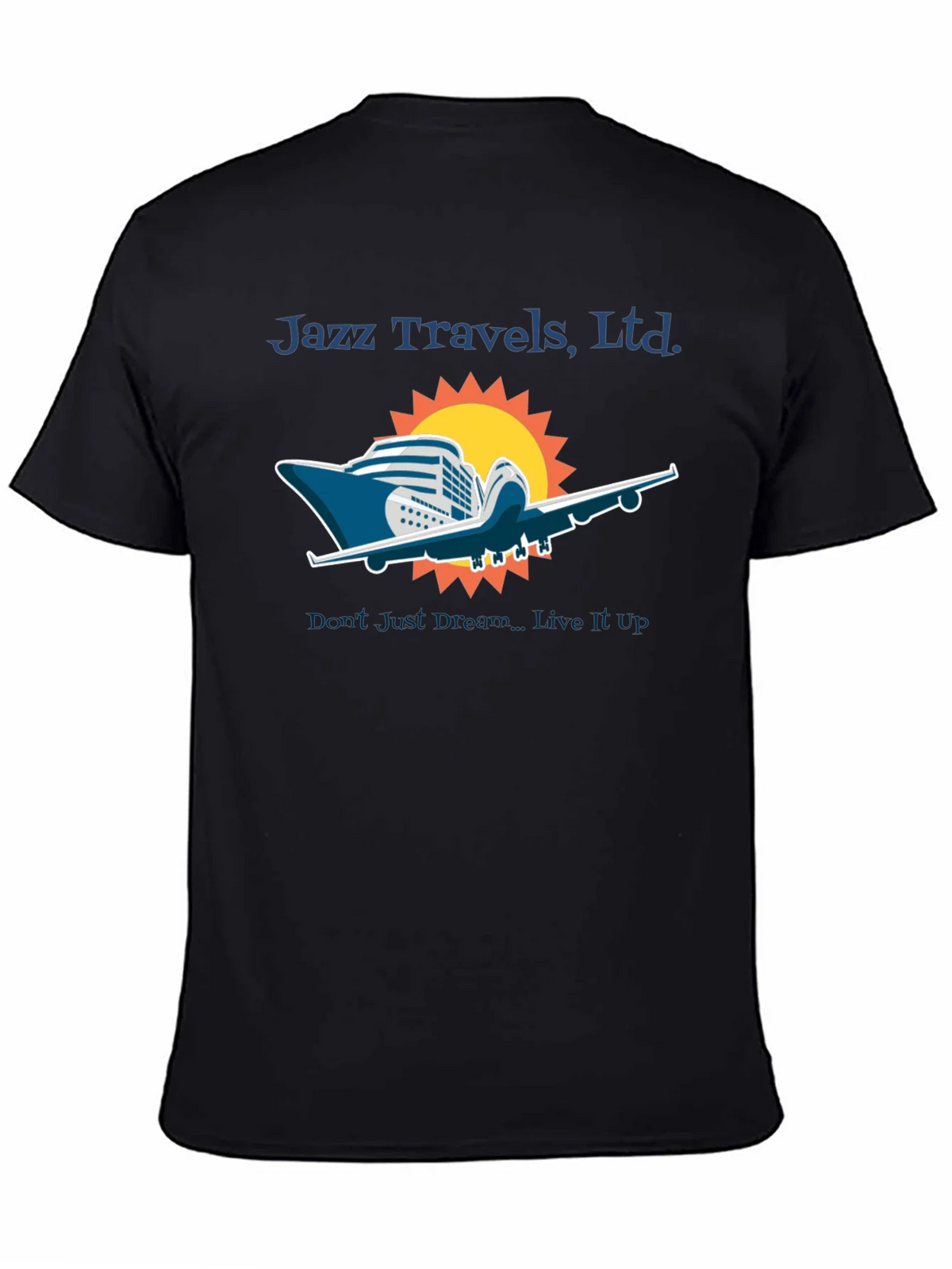 Jazz Travels Tee: Cruise & Fly Adventure
