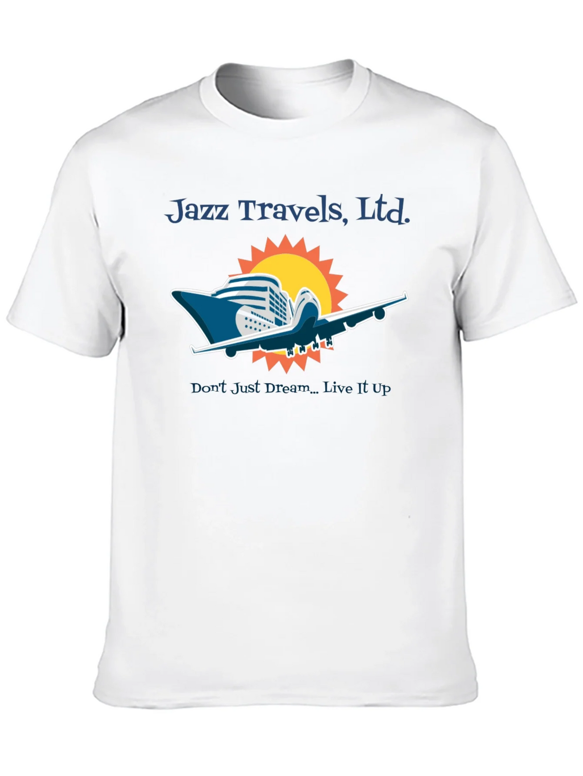 Jazz Travels Tee: Cruise & Fly Adventure