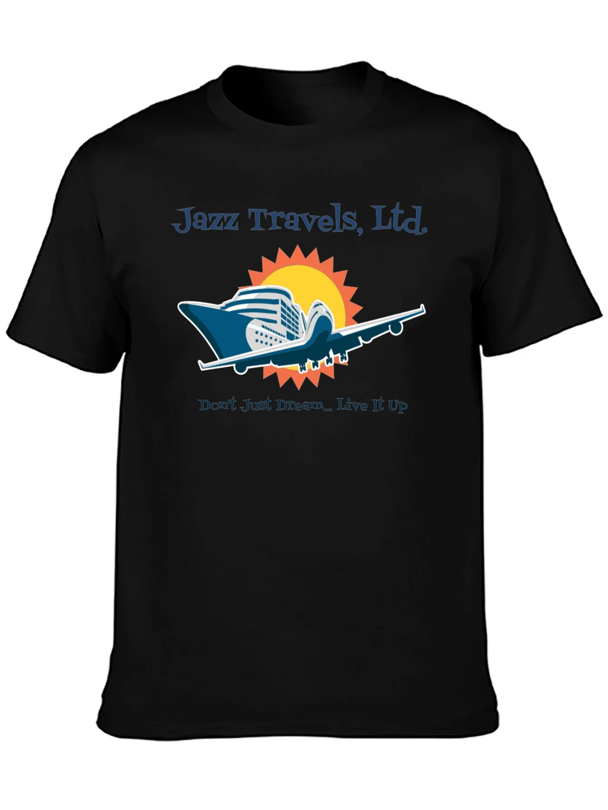 Jazz Travels Tee: Cruise & Fly Adventure
