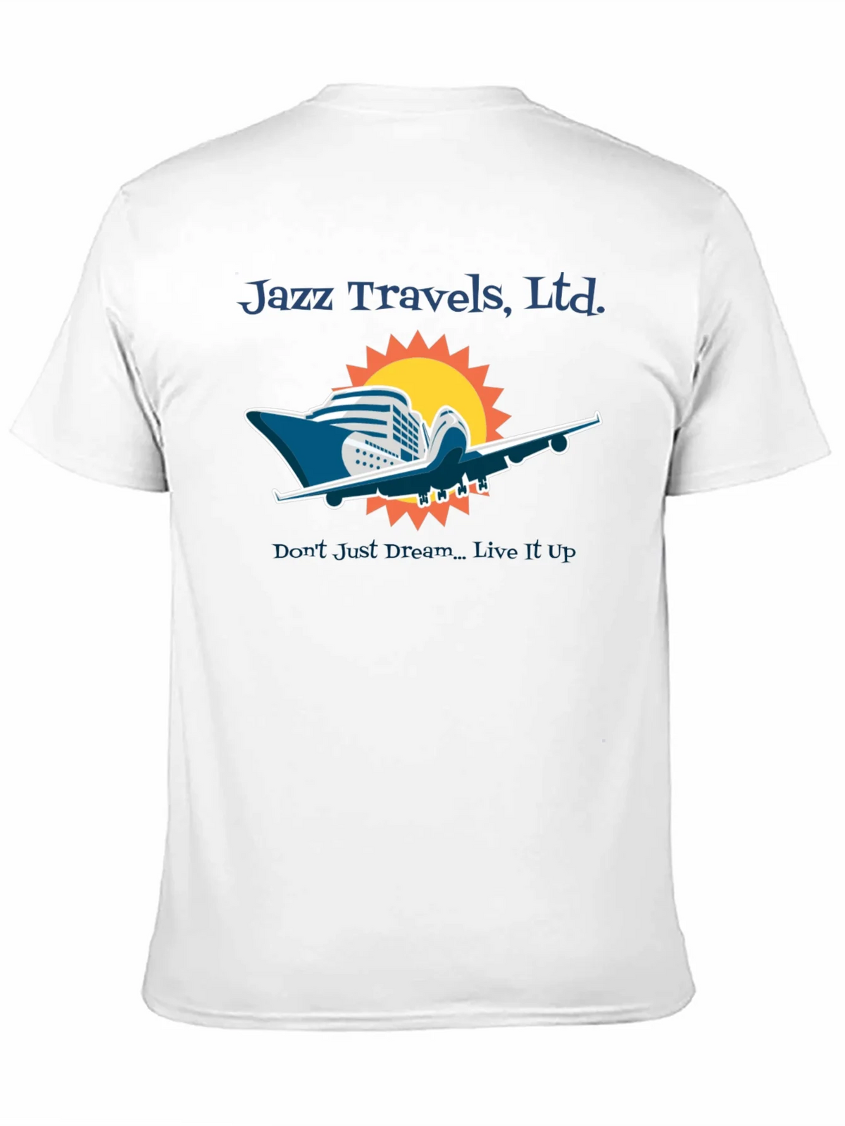 Jazz Travels Tee: Cruise & Fly Adventure