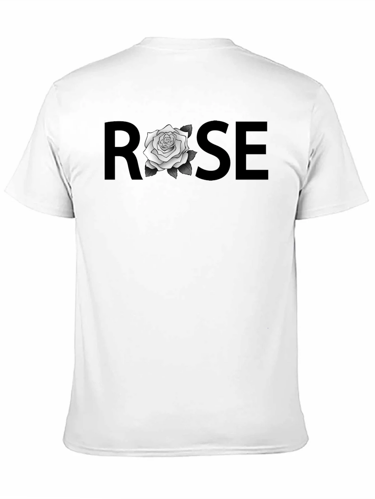 ROSE Graphic T-Shirt - Stylish Black Tee