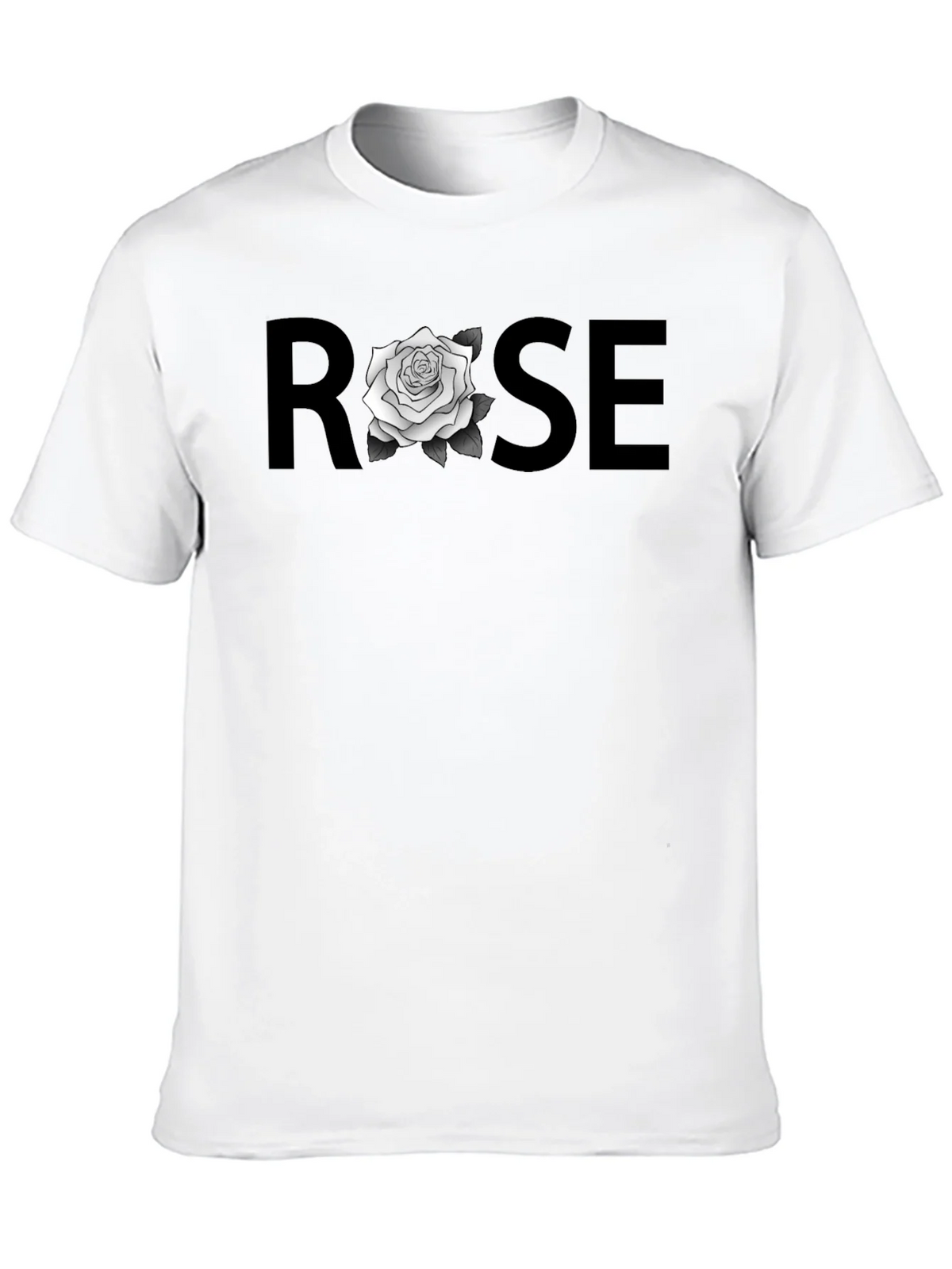 ROSE Graphic T-Shirt - Stylish Black Tee
