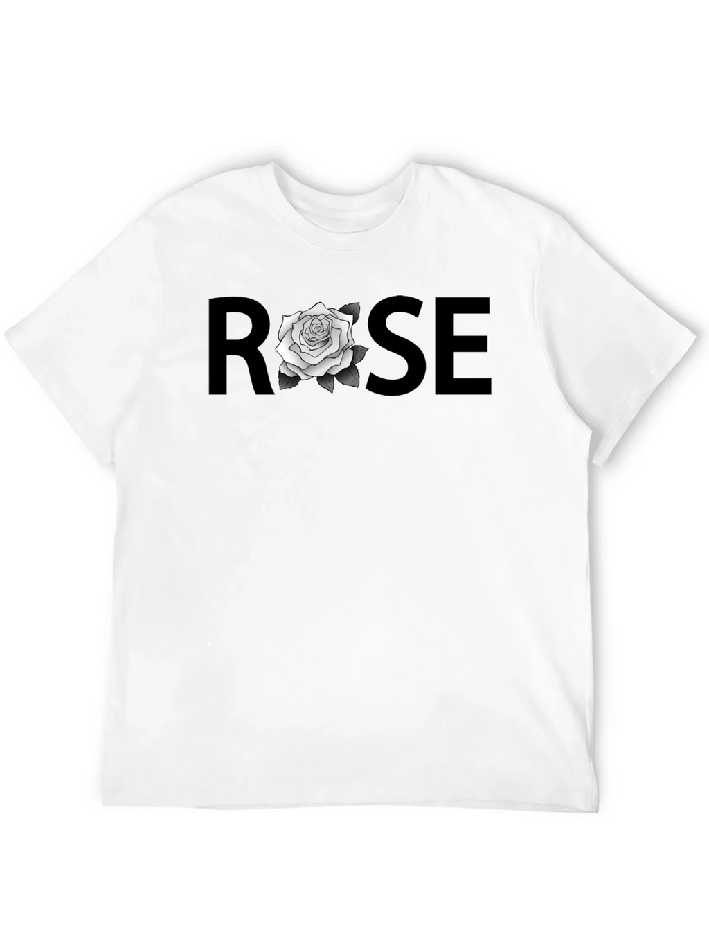 ROSE Graphic T-Shirt - Stylish Black Tee