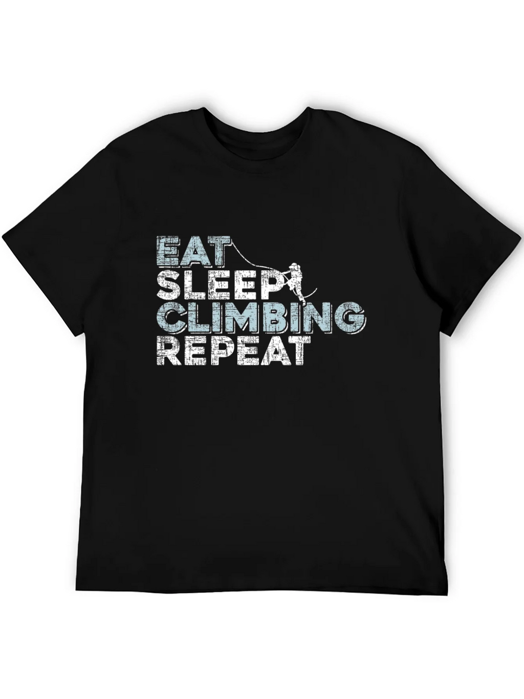 Eat Sleep Climbing Repeat Black T-Shirt
