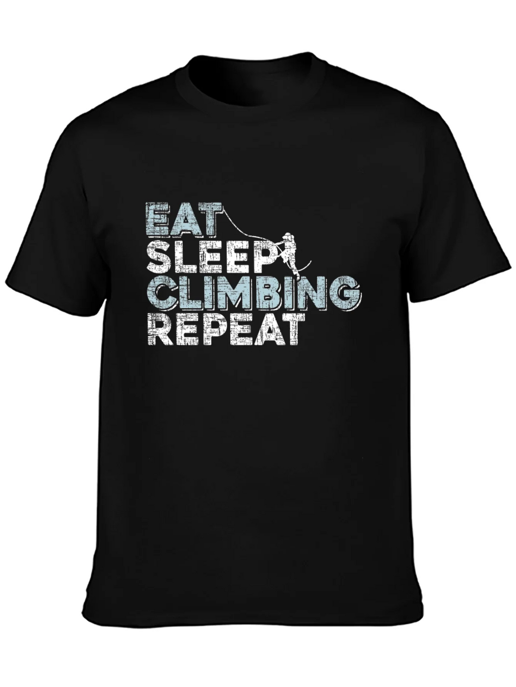 Eat Sleep Climbing Repeat Black T-Shirt