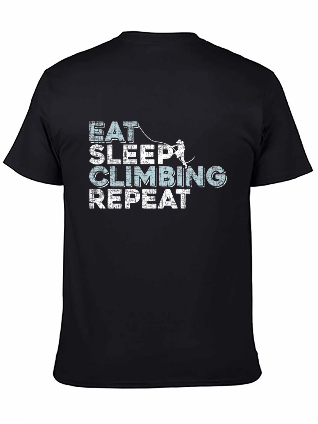 Eat Sleep Climbing Repeat Black T-Shirt