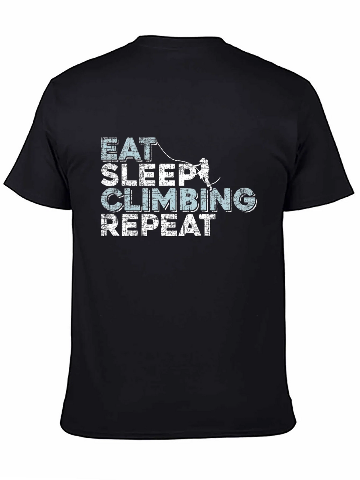 Eat Sleep Climbing Repeat Black T-Shirt