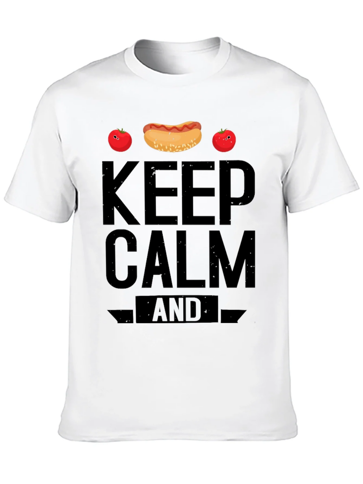 Keep Calm and Hotdog Funny T-Shirt