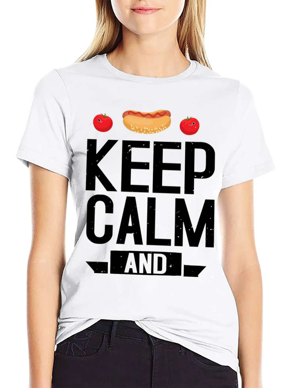 Keep Calm and Hotdog Funny T-Shirt