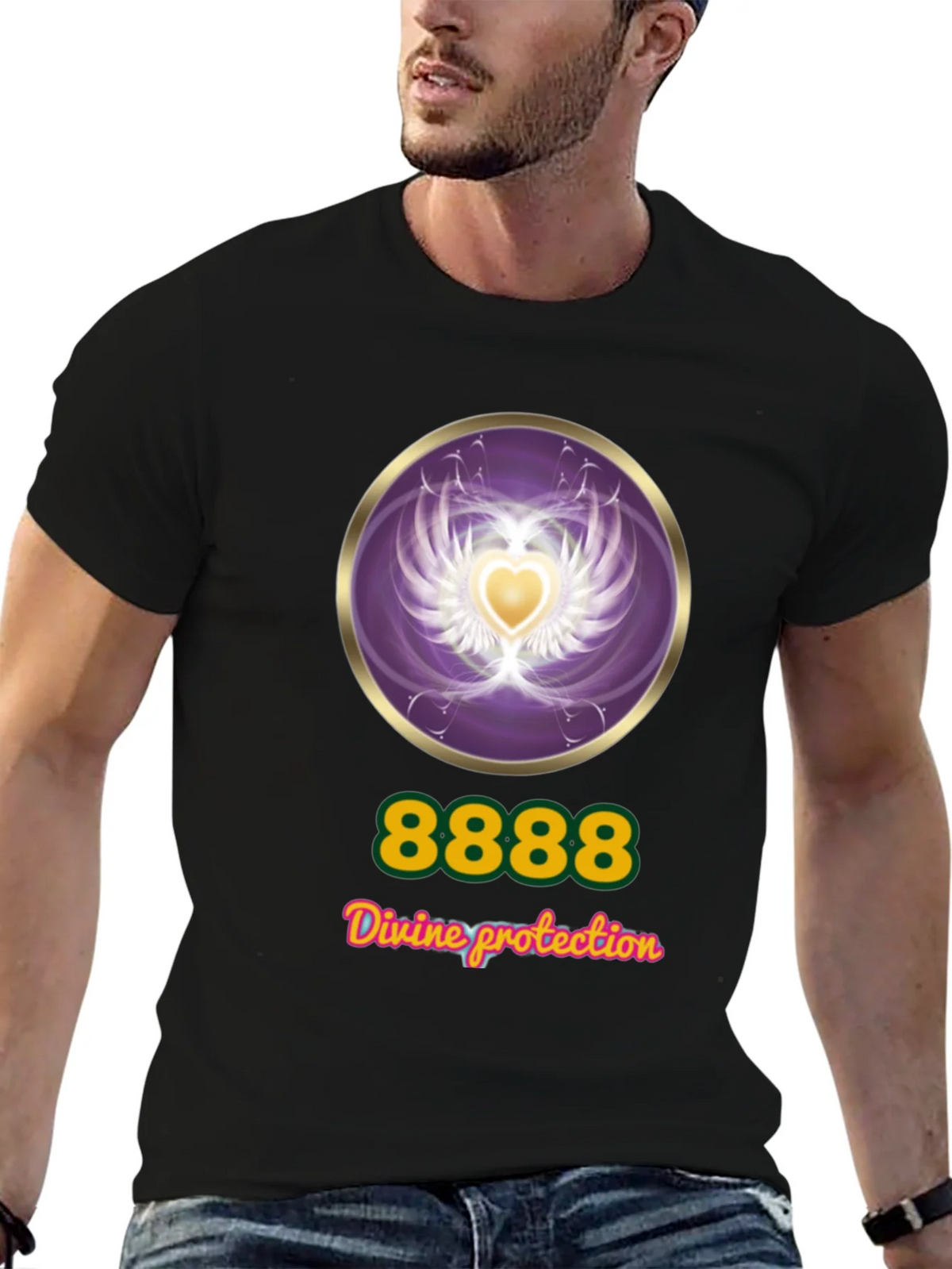 Divine Protection T-Shirt - Angel Number 8888