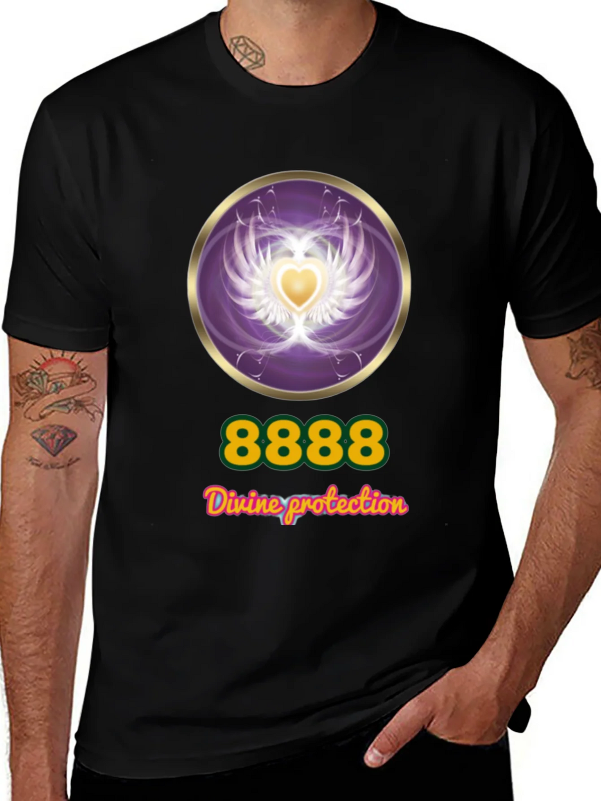 Divine Protection T-Shirt - Angel Number 8888