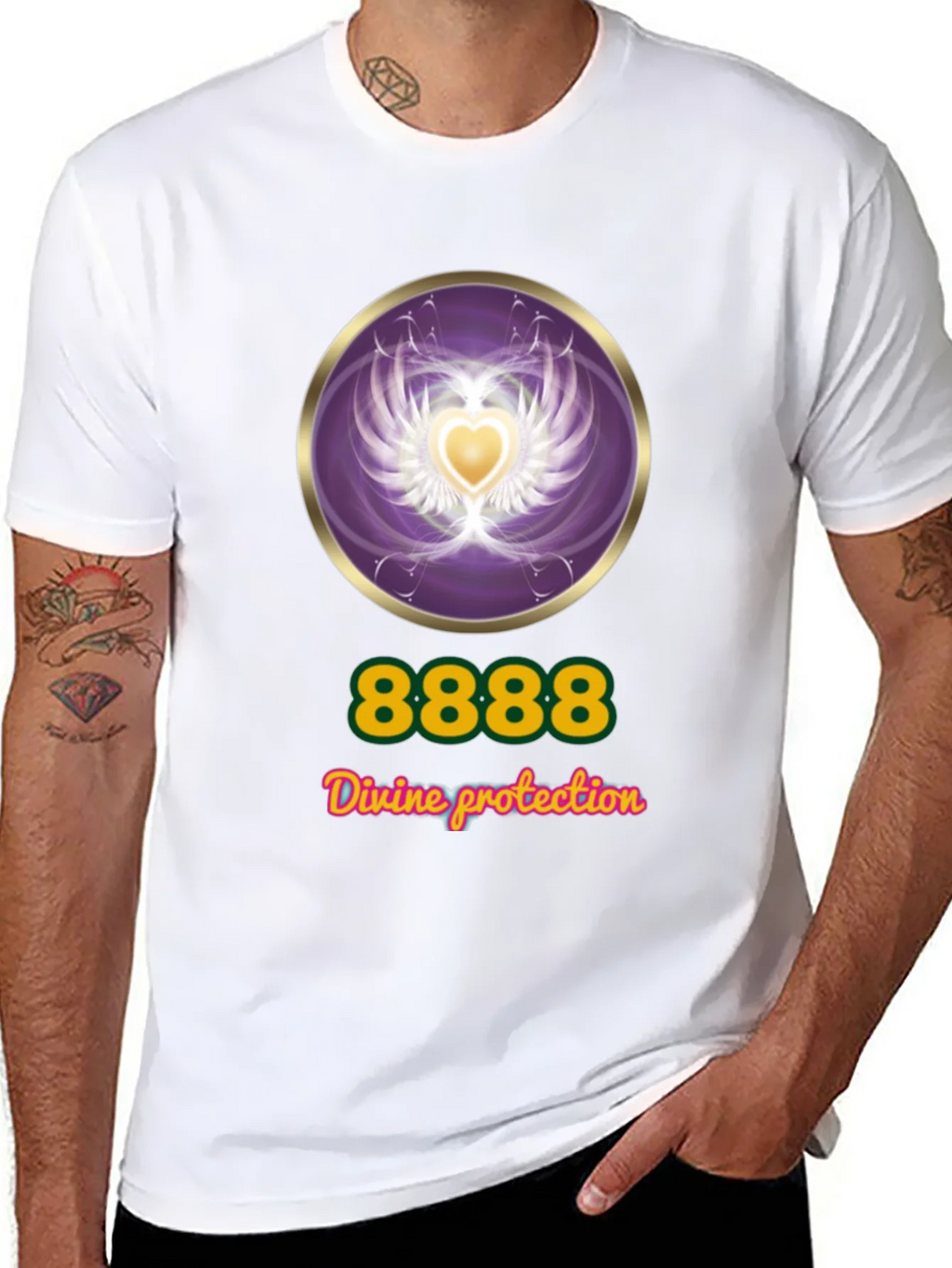 Divine Protection T-Shirt - Angel Number 8888
