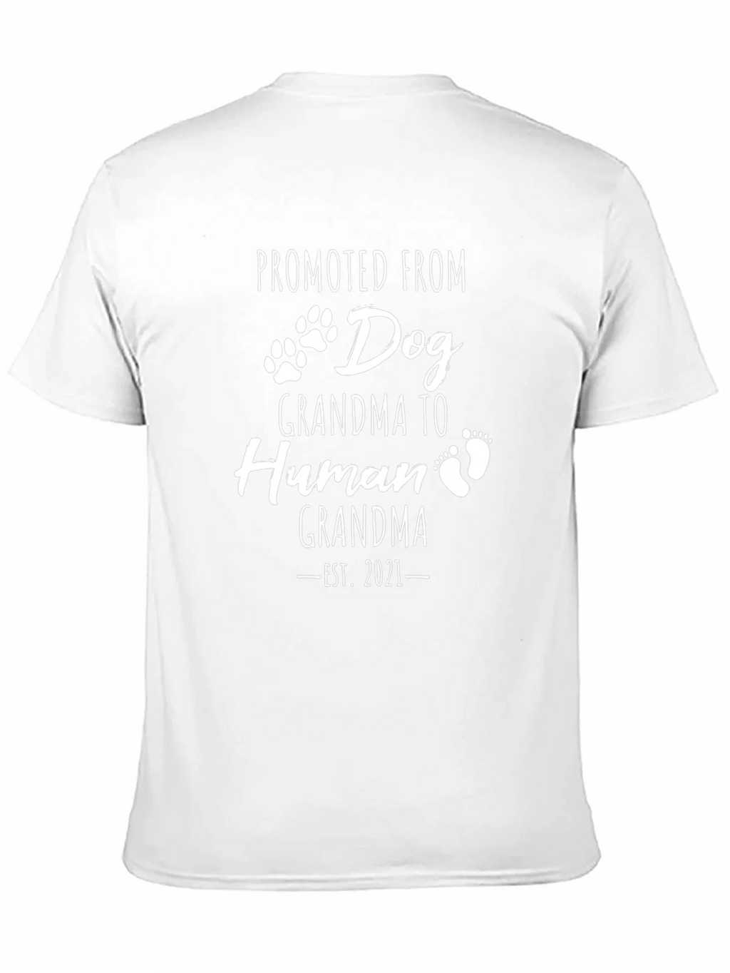 Promoted From Dog Grandma Black T-Shirt