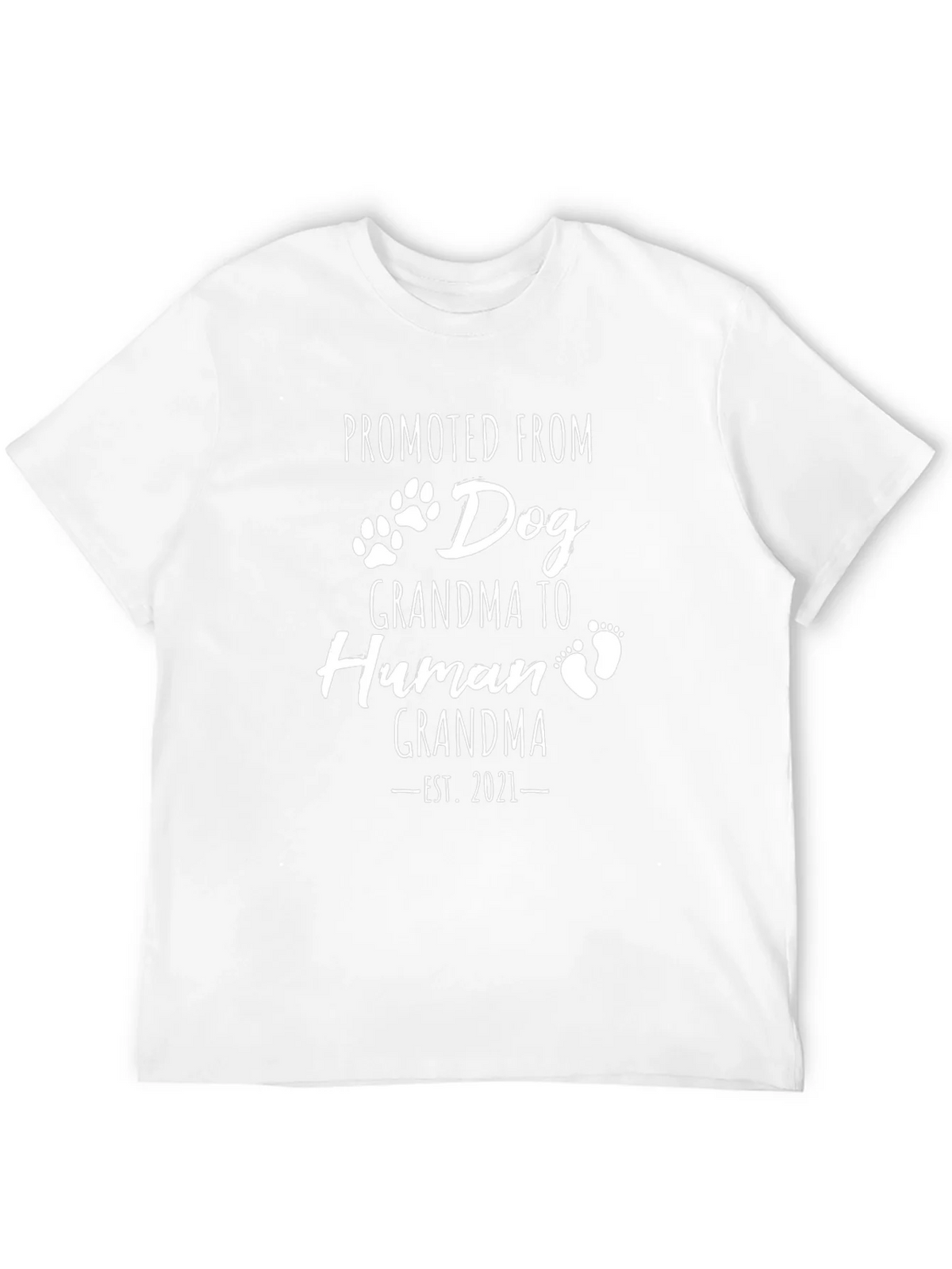 Promoted From Dog Grandma Black T-Shirt