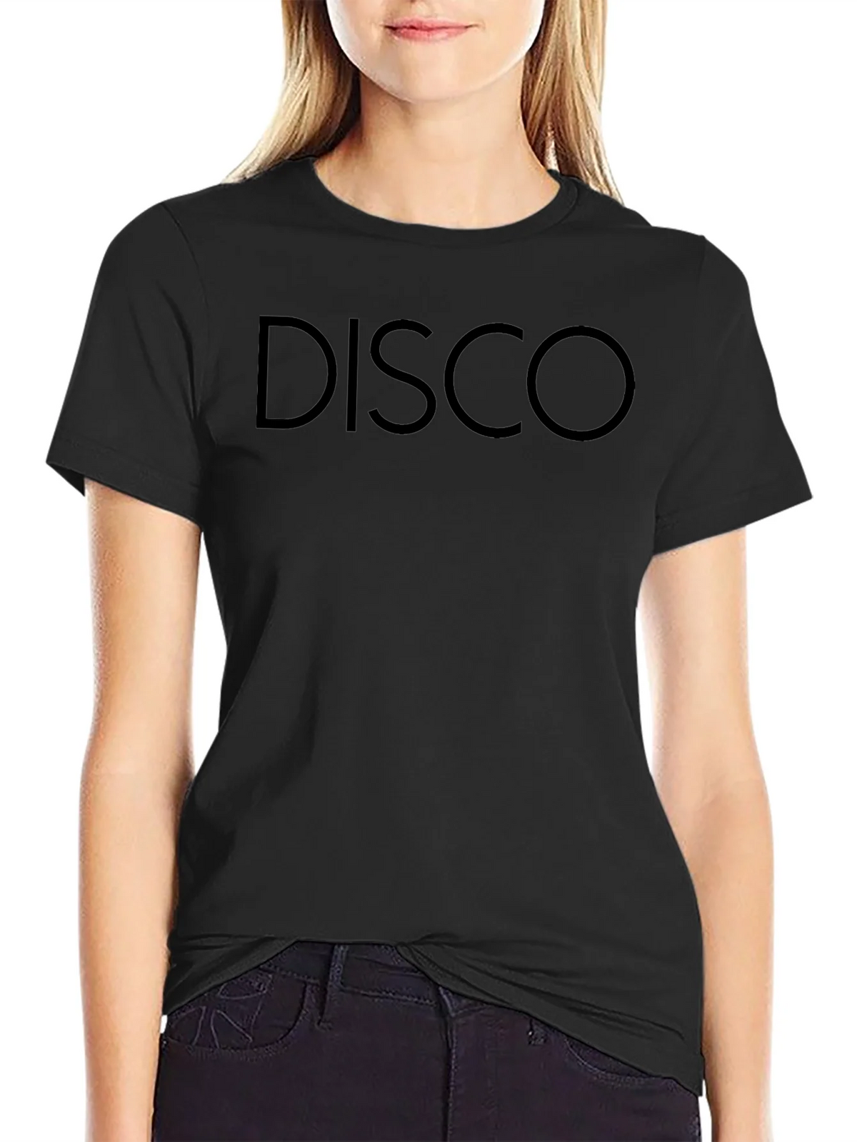 Mens Black Disco Graphic T-Shirt