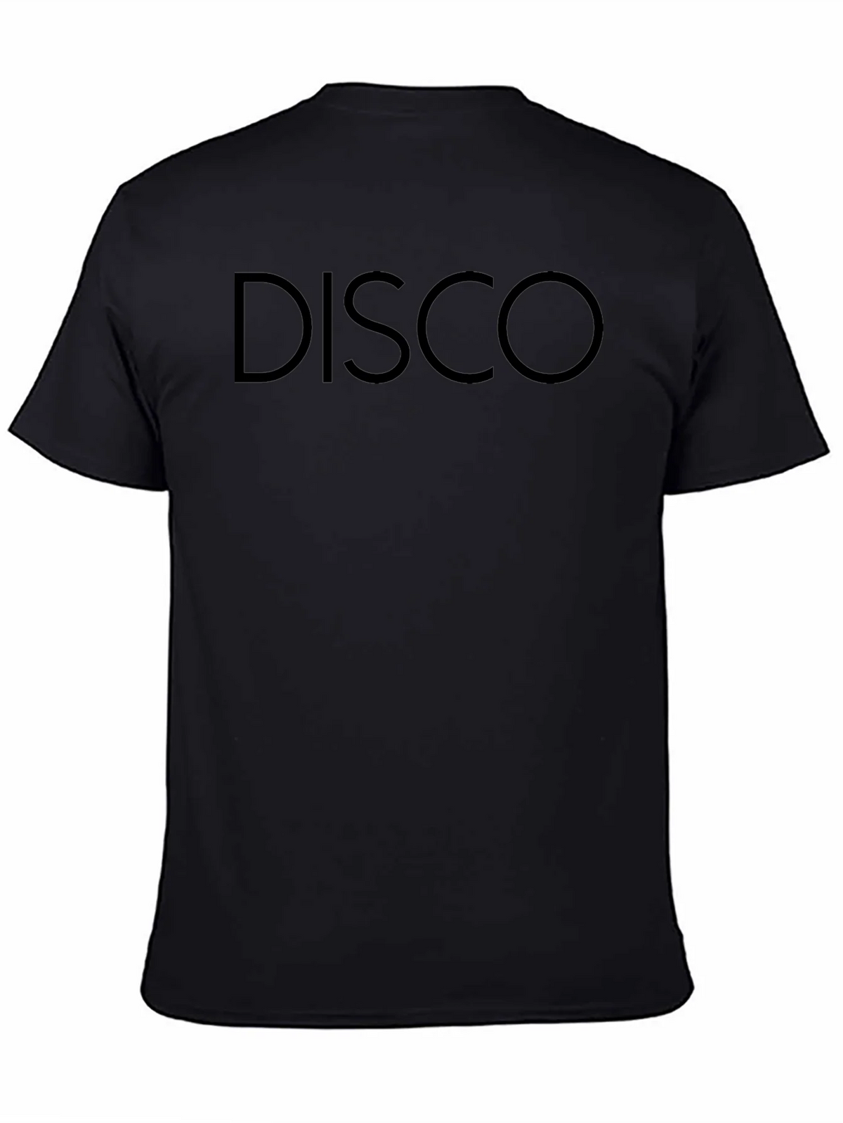 Mens Black Disco Graphic T-Shirt