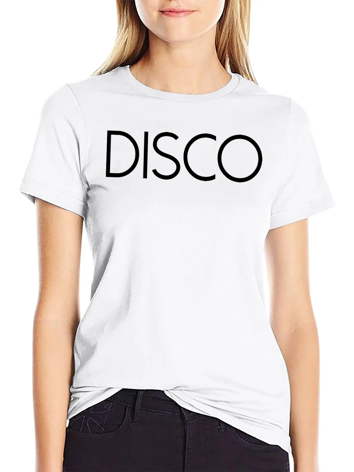 Mens Black Disco Graphic T-Shirt