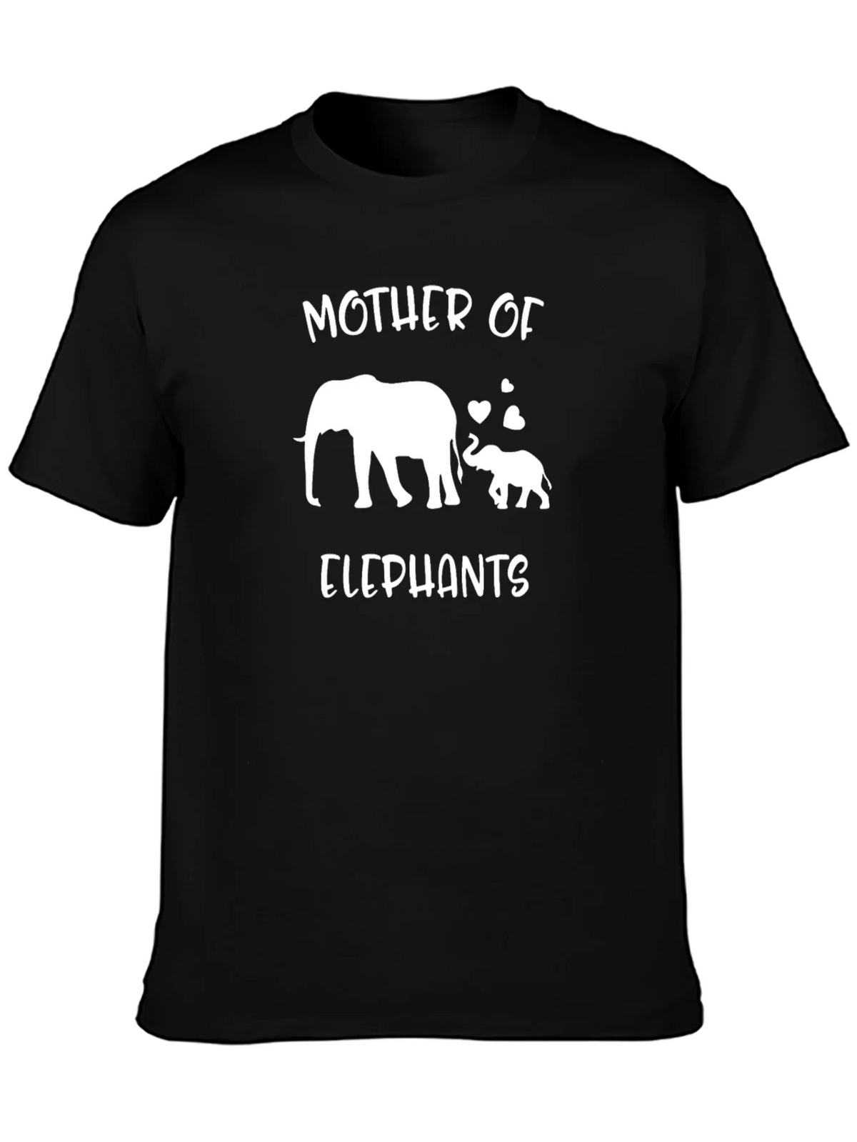 Mother of Elephants Black T-Shirt