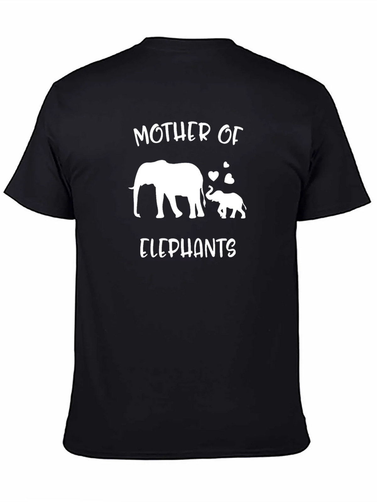 Mother of Elephants Black T-Shirt
