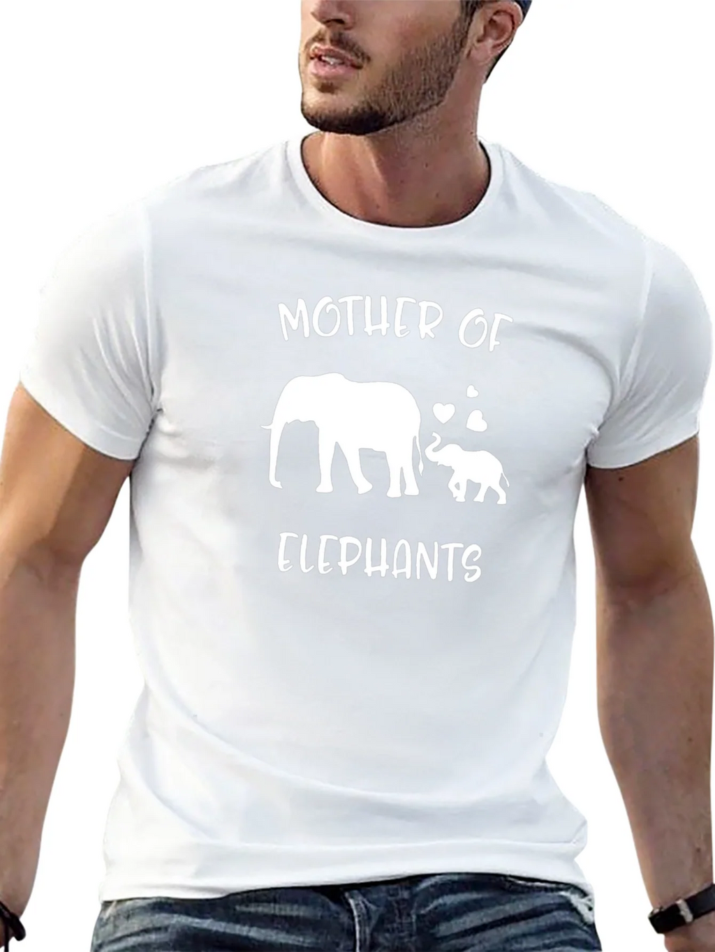 Mother of Elephants Black T-Shirt