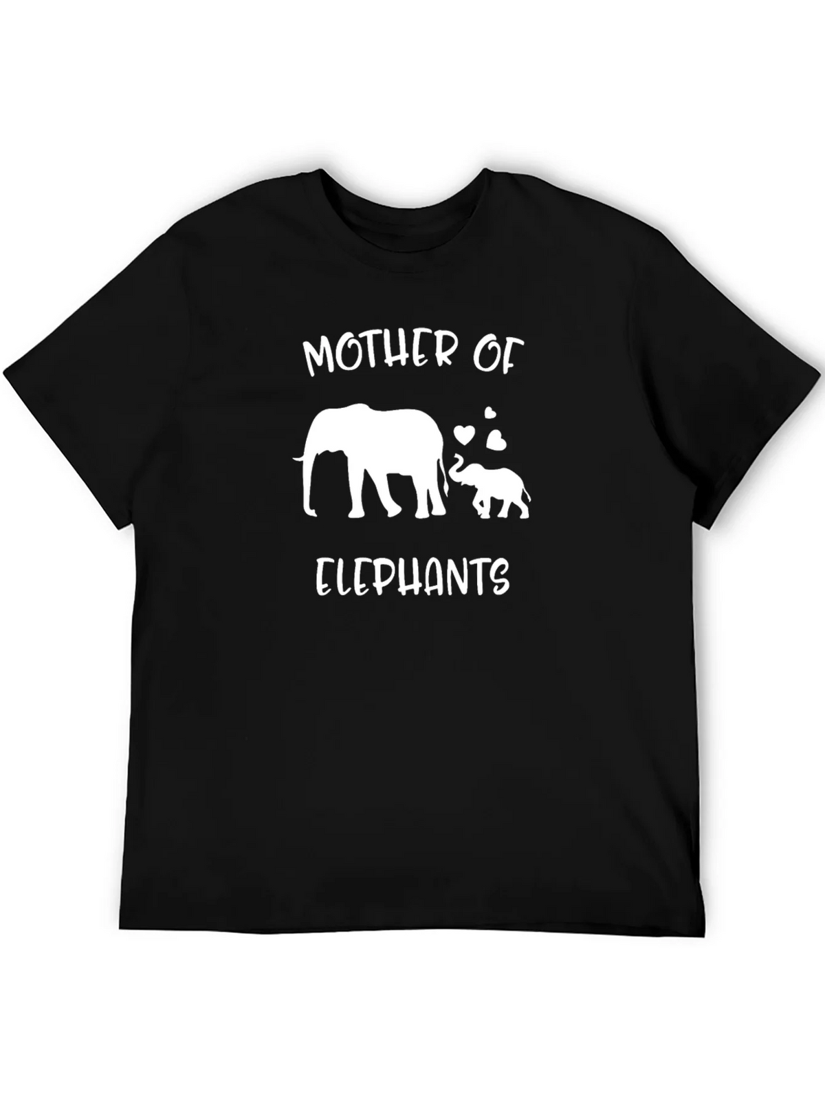 Mother of Elephants Black T-Shirt
