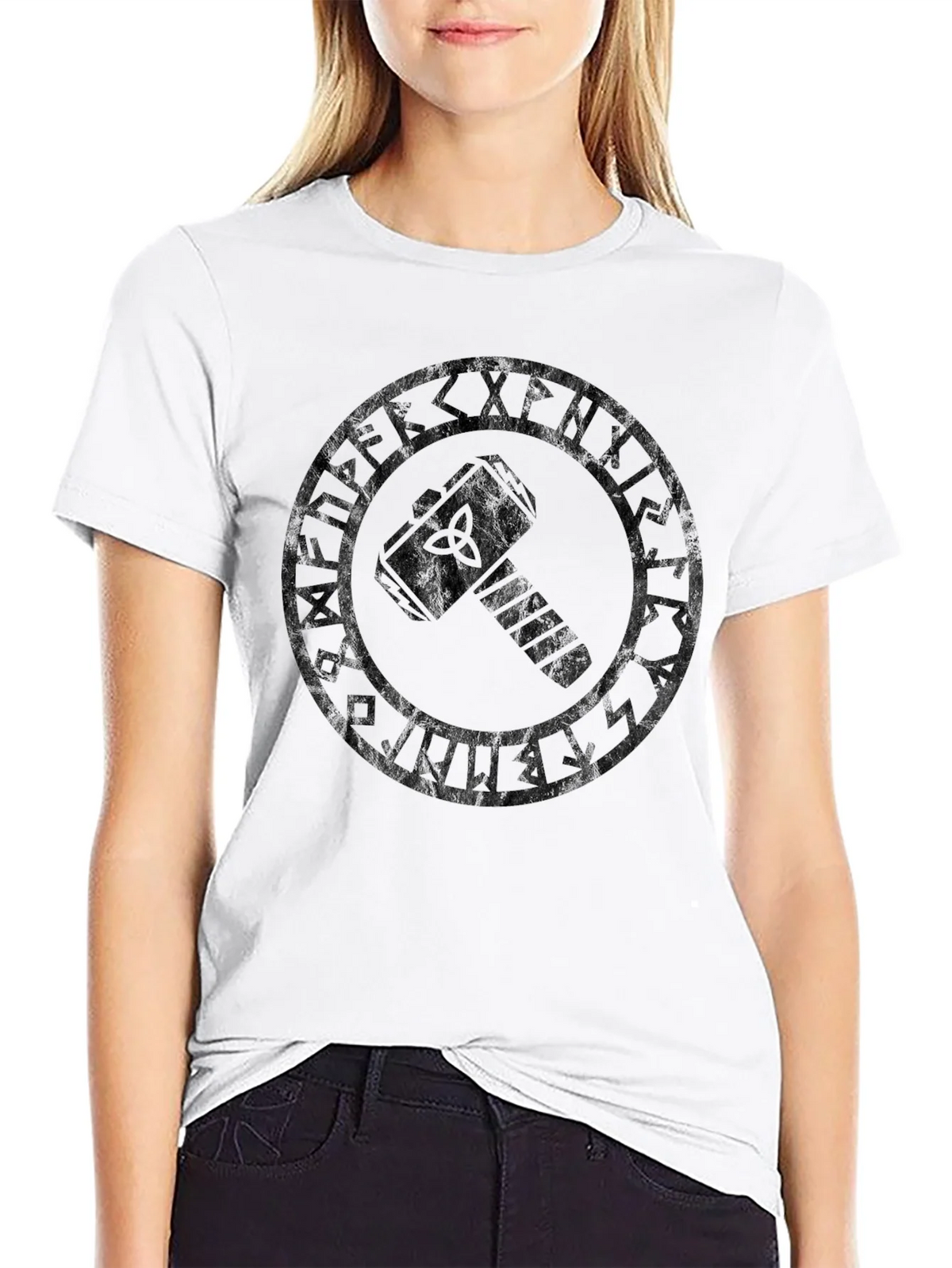 Viking Mjolnir T-Shirt - Black