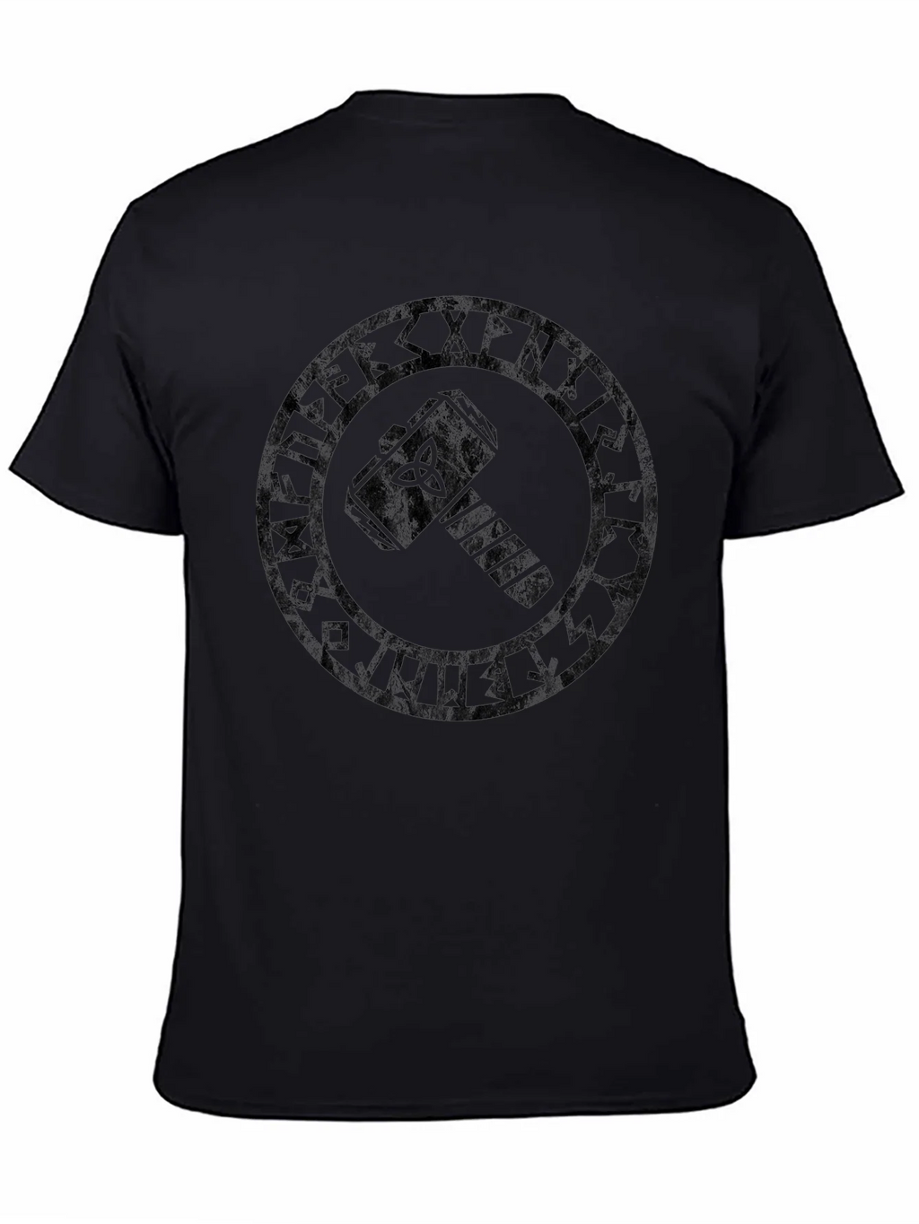 Viking Mjolnir T-Shirt - Black