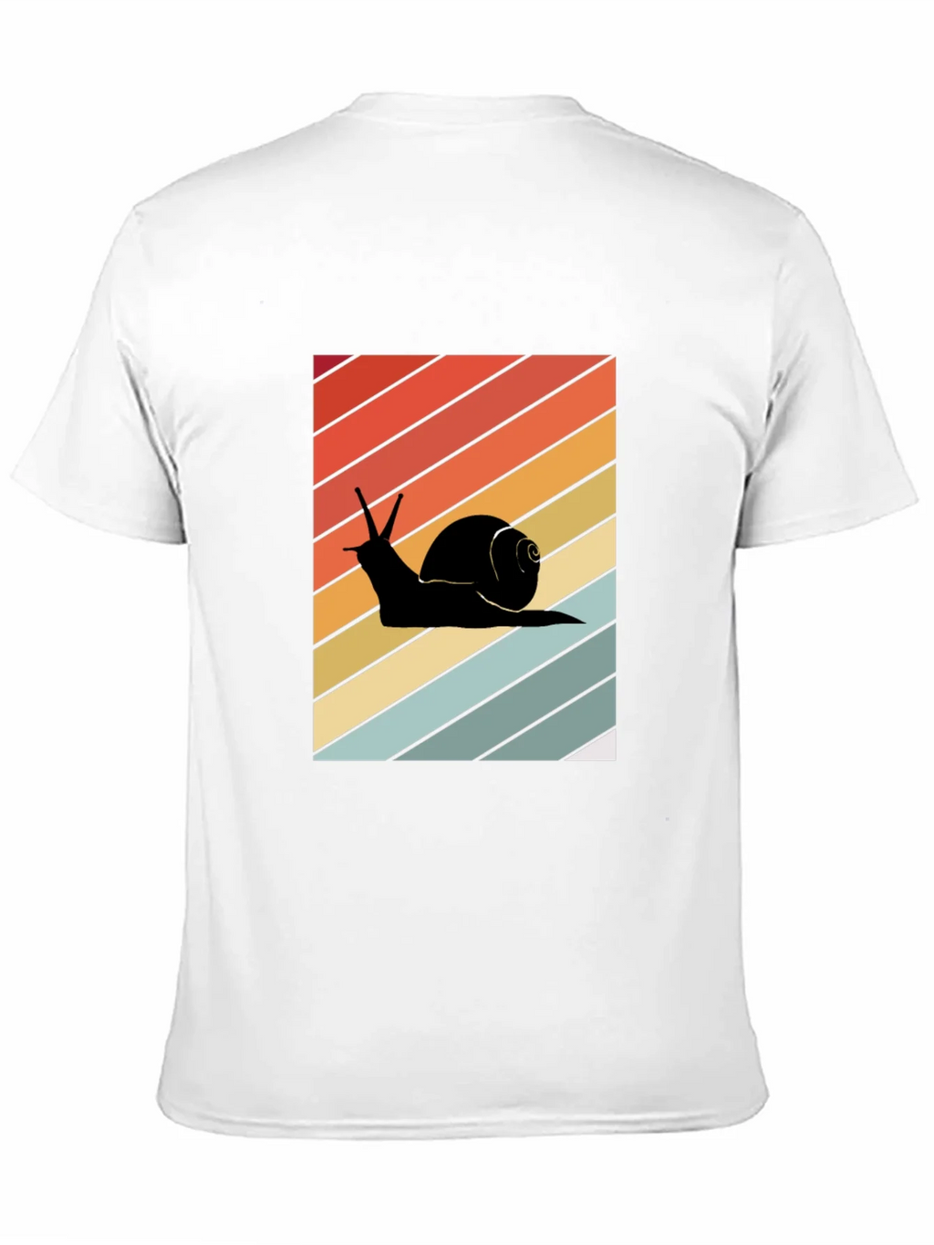 Retro Snail Graphic Tee - Unisex Cotton Blend T-Shirt