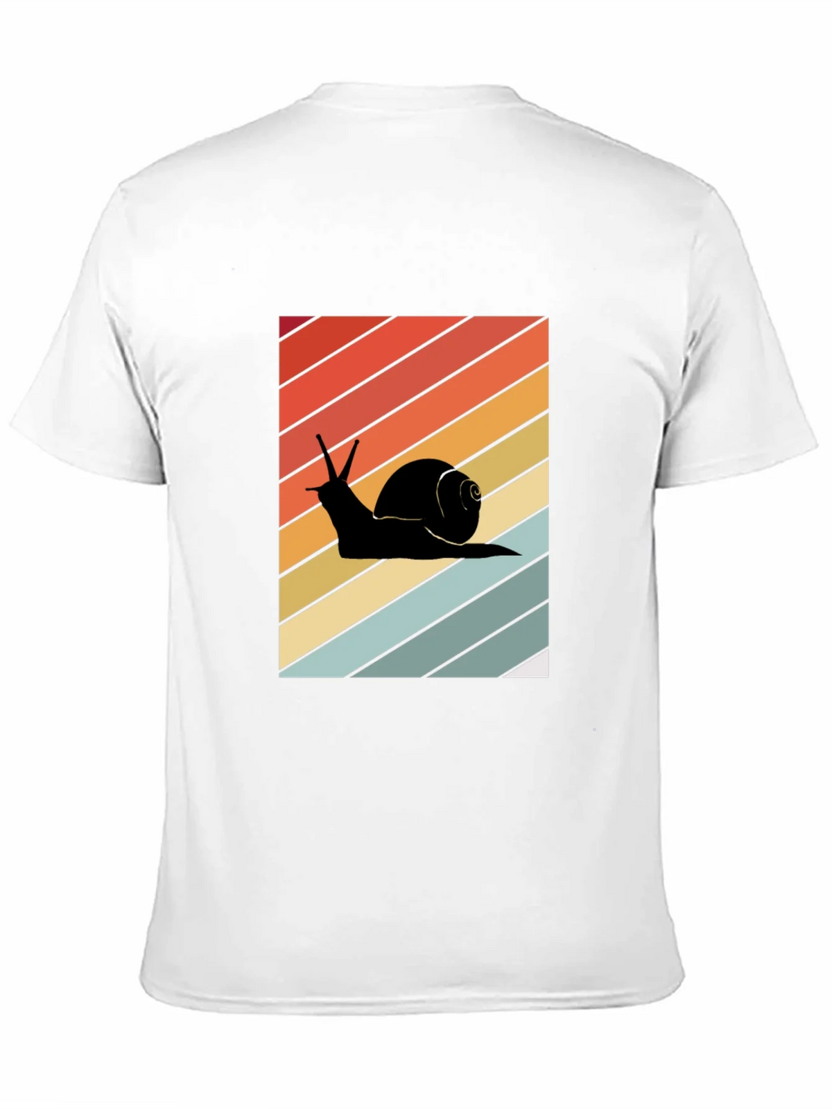 Retro Snail Graphic Tee - Unisex Cotton Blend T-Shirt