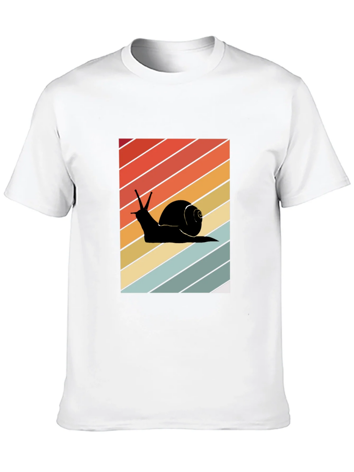 Retro Snail Graphic Tee - Unisex Cotton Blend T-Shirt