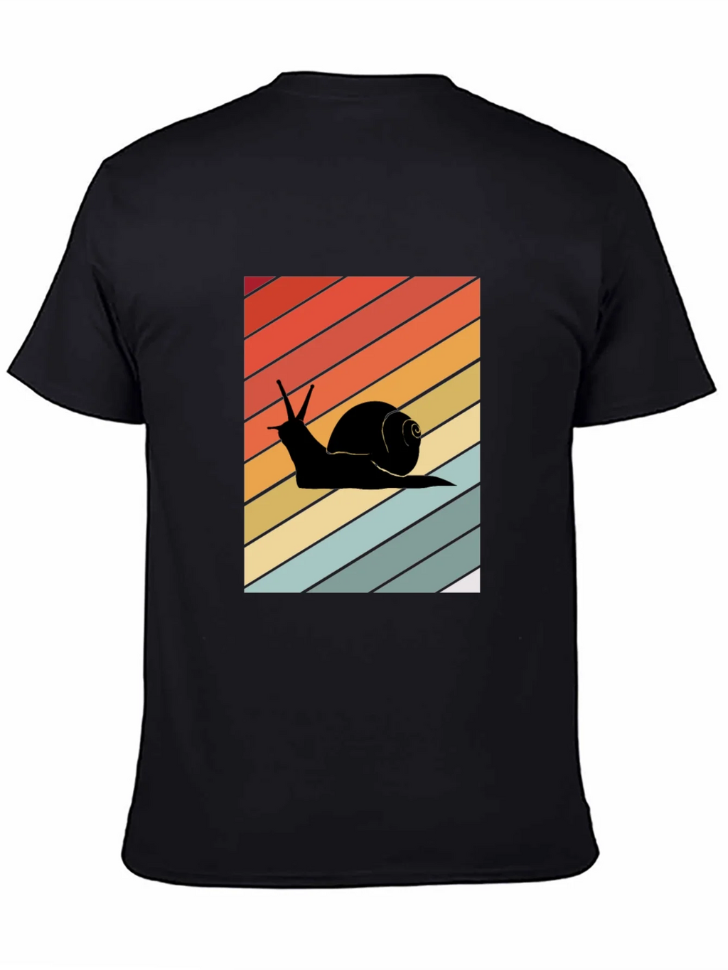 Retro Snail Graphic Tee - Unisex Cotton Blend T-Shirt