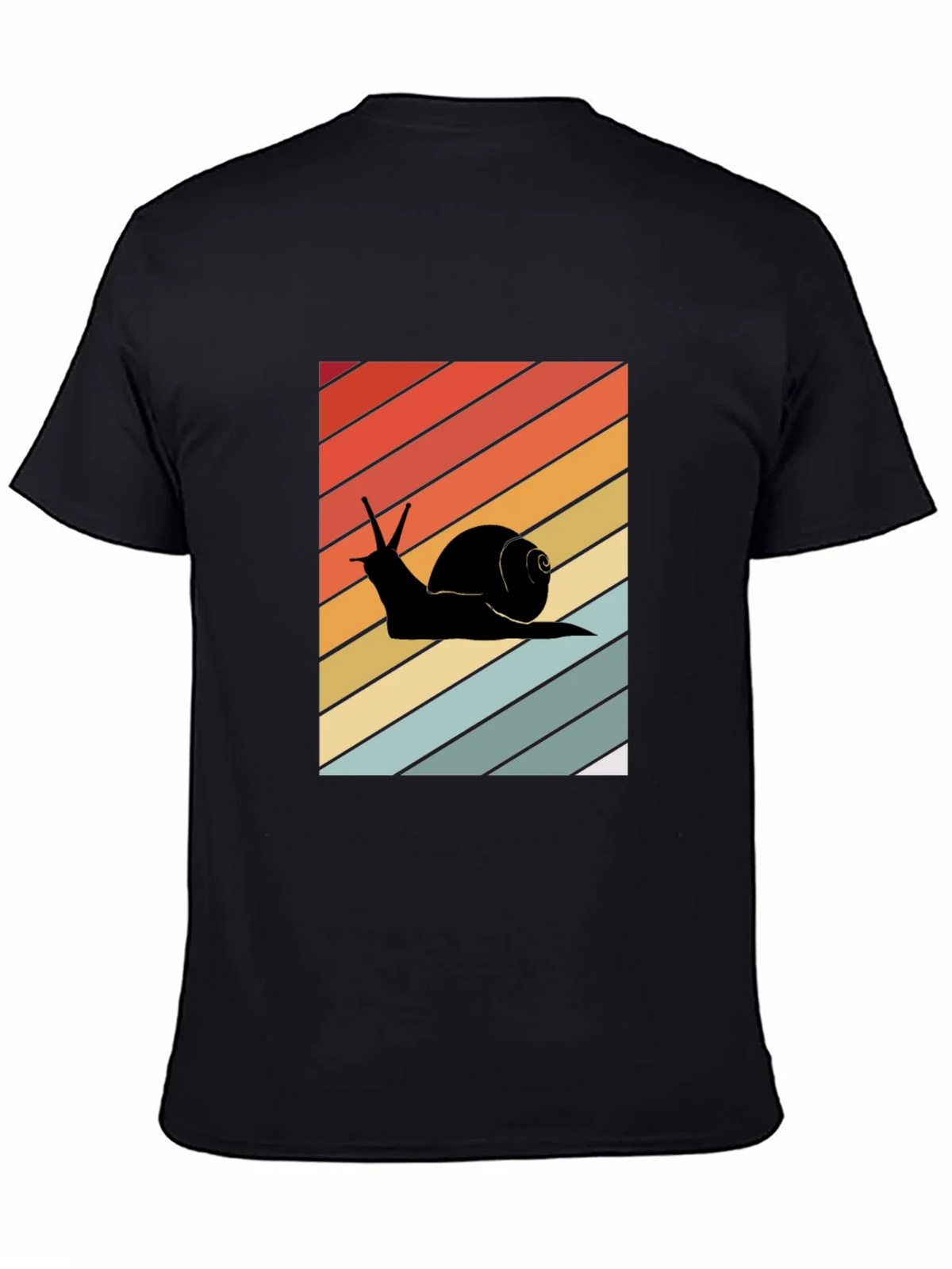 Retro Snail Graphic Tee - Unisex Cotton Blend T-Shirt