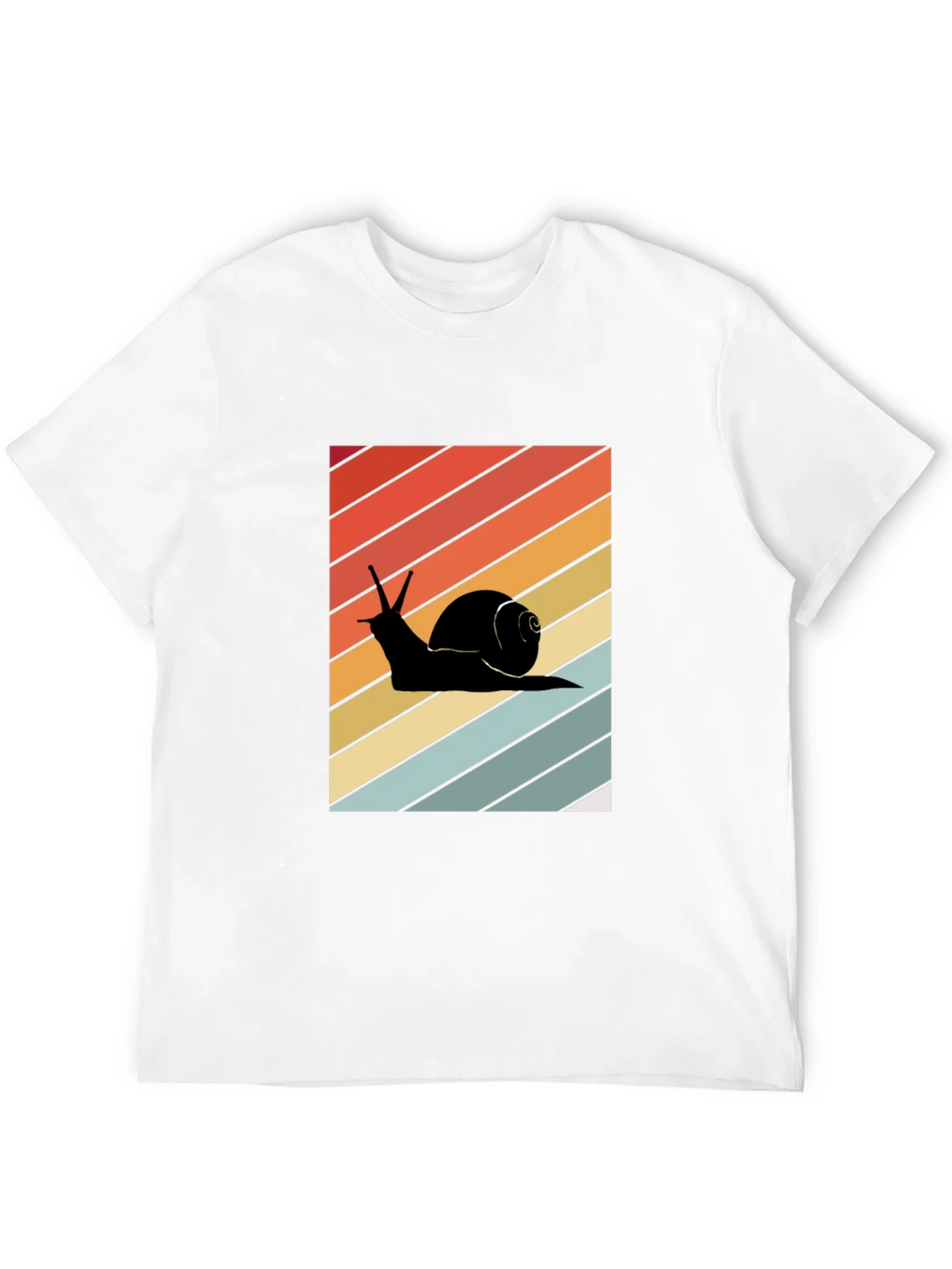 Retro Snail Graphic Tee - Unisex Cotton Blend T-Shirt