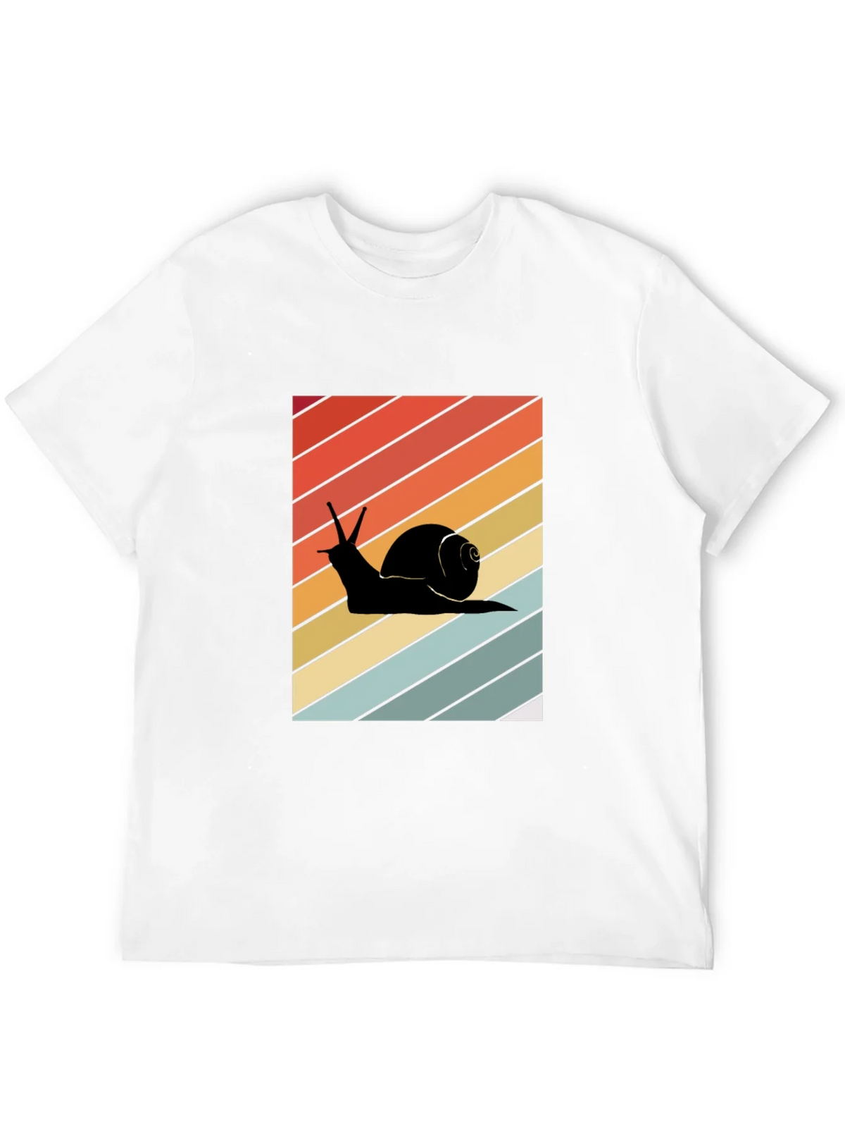 Retro Snail Graphic Tee - Unisex Cotton Blend T-Shirt