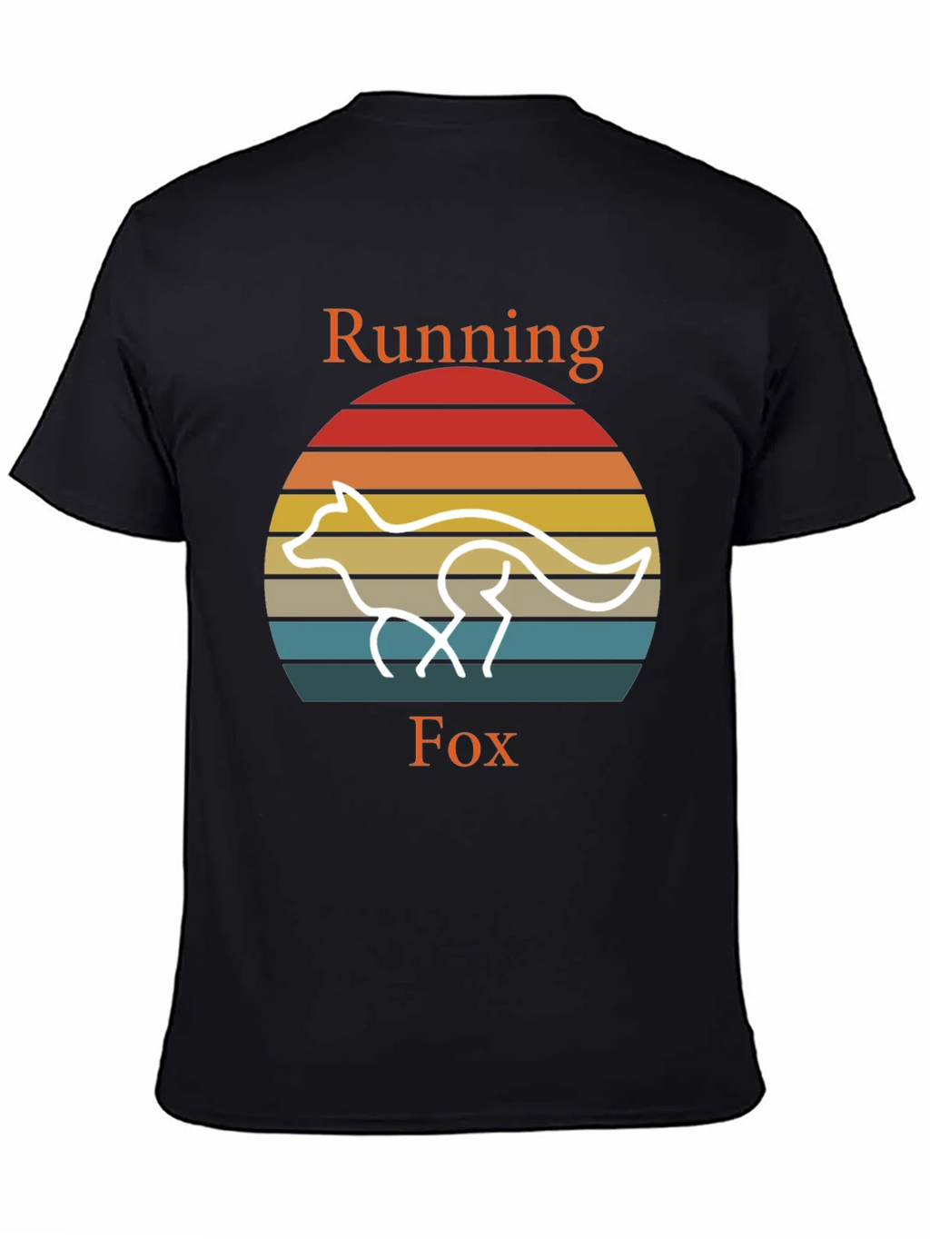 Running Fox T-Shirt Retro Style Tee
