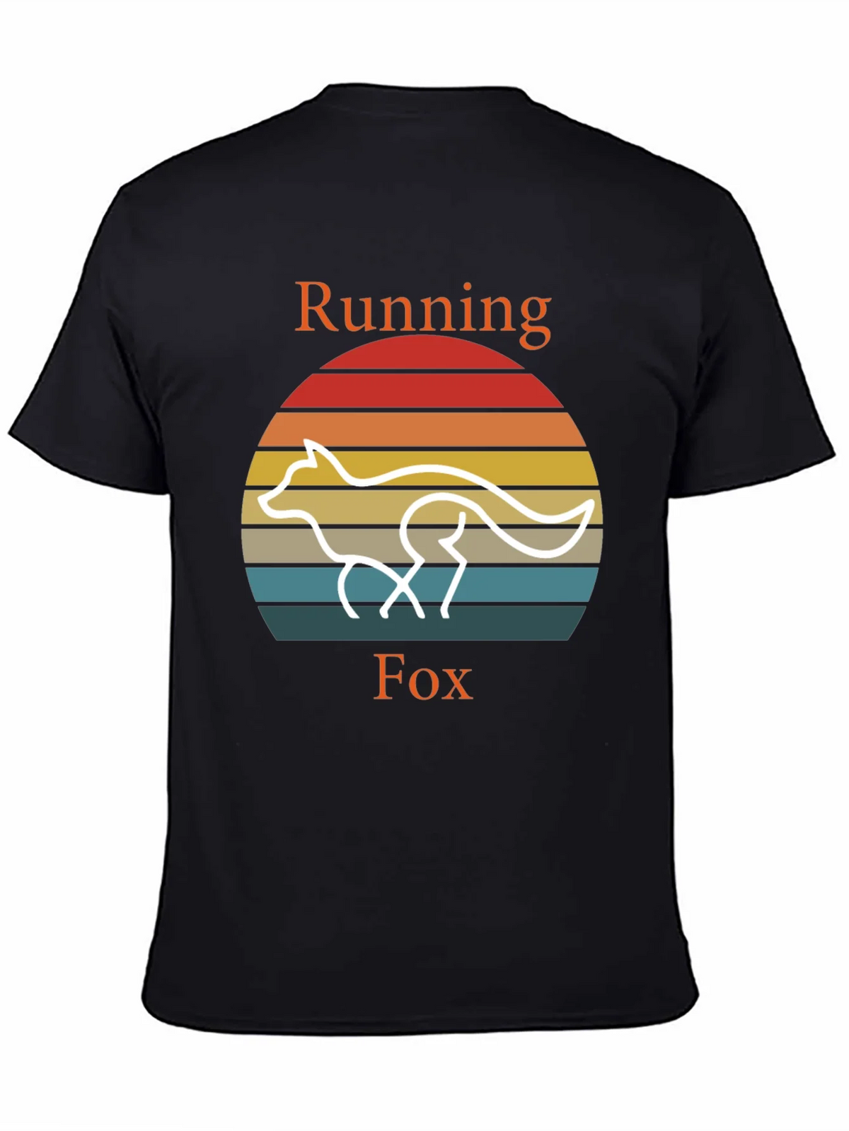 Running Fox T-Shirt Retro Style Tee