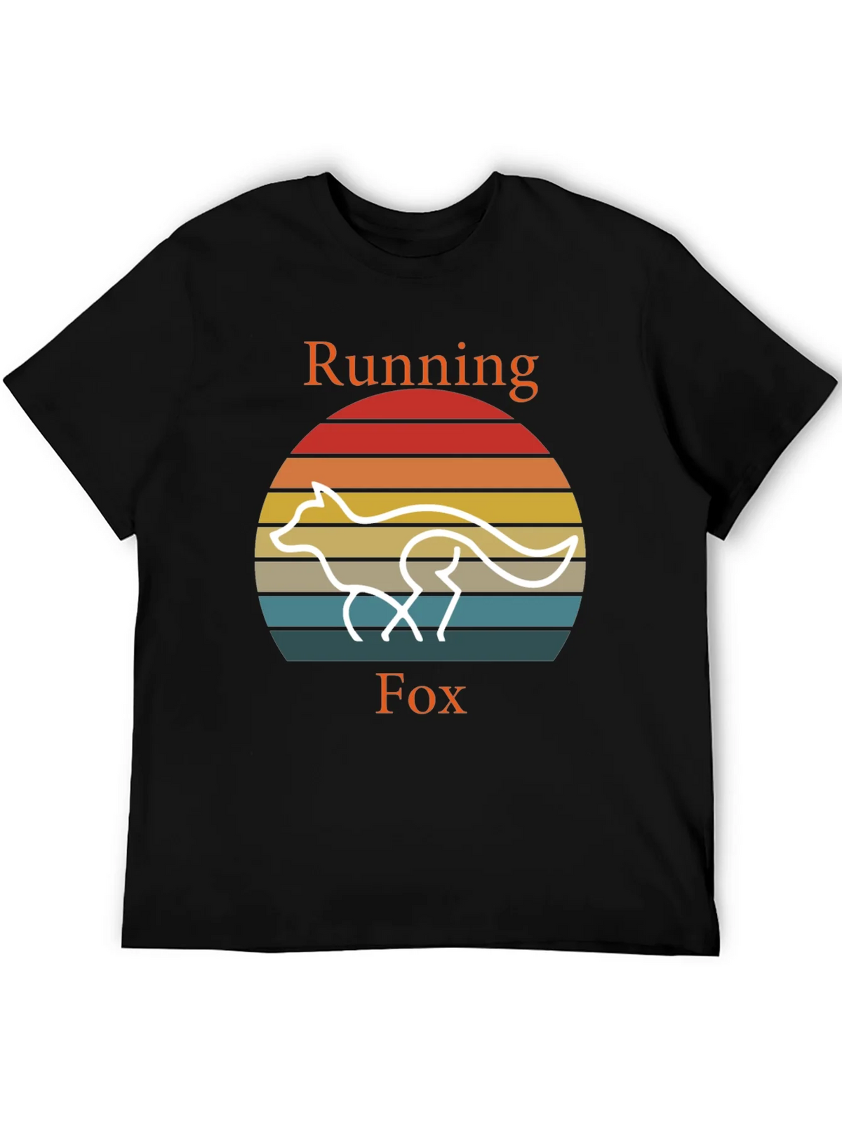 Running Fox T-Shirt Retro Style Tee