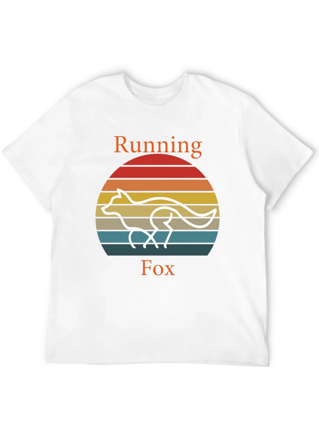 Running Fox T-Shirt Retro Style Tee