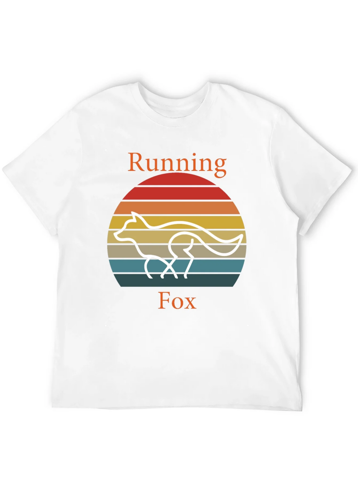 Running Fox T-Shirt Retro Style Tee