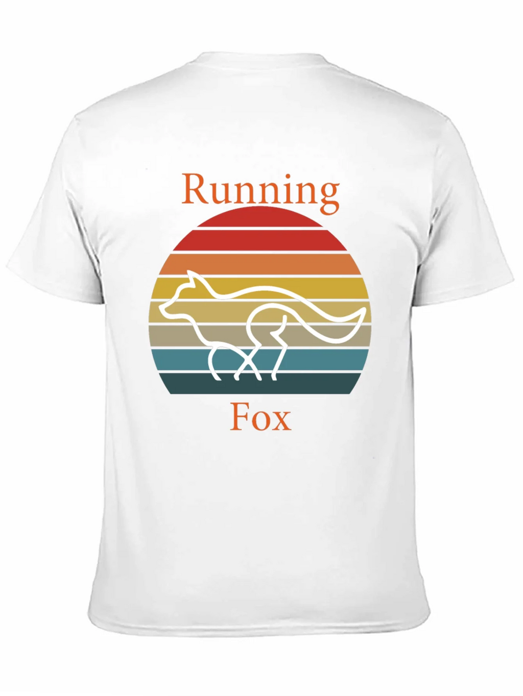 Running Fox T-Shirt Retro Style Tee