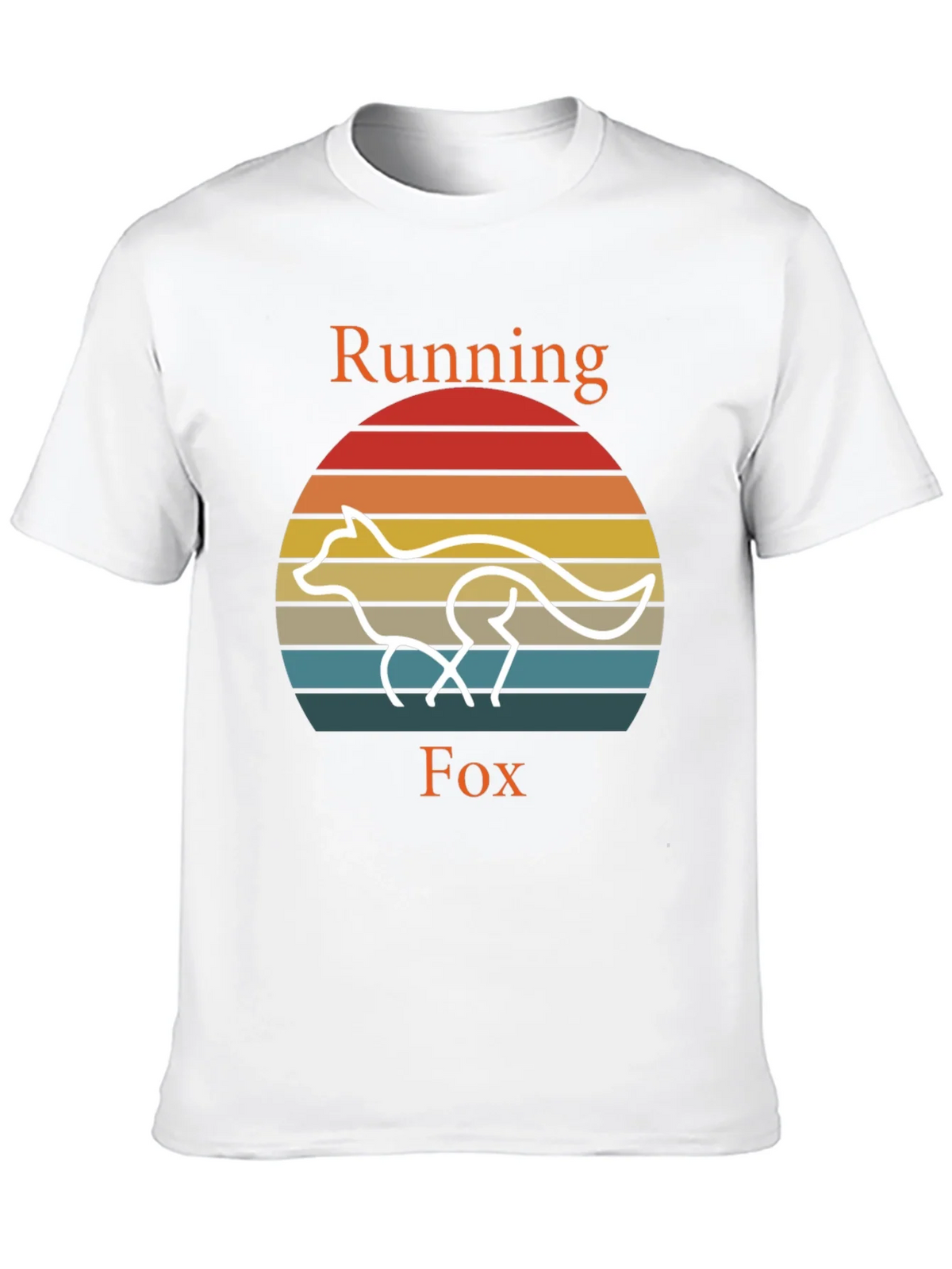 Running Fox T-Shirt Retro Style Tee